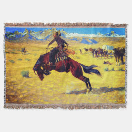 Frederic Remington A Cold Morning auf der Range Decke