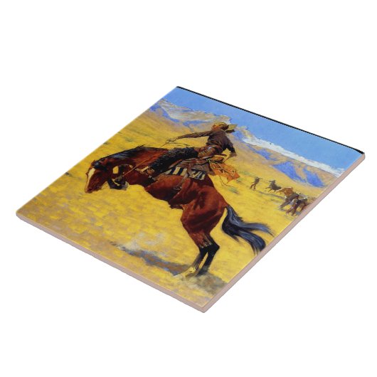 Frederic Remington Art "A Cold Morning on Rang Fliese (Seite)