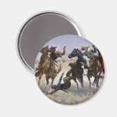 Frederic Remington Art Magnet (Vorderseite/Rückseite)