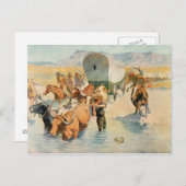 Frederic Remington Art Postkarte (Vorne/Hinten)