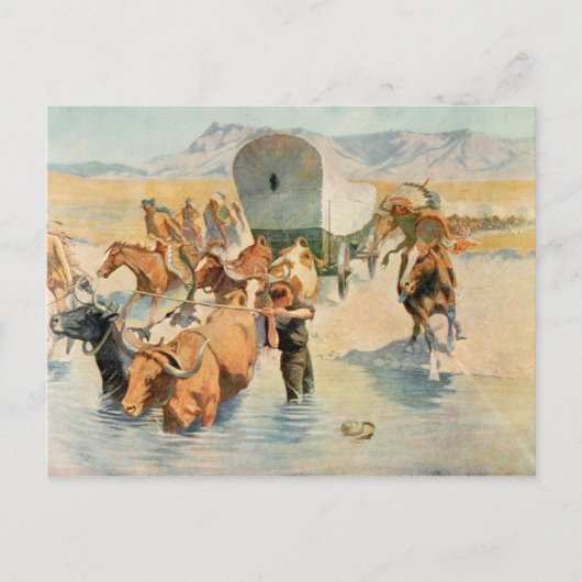 Frederic Remington Art Postkarte (Vorderseite)