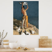 Frederic Remington Art "Zurück in das Buffalo Poster (Küche)