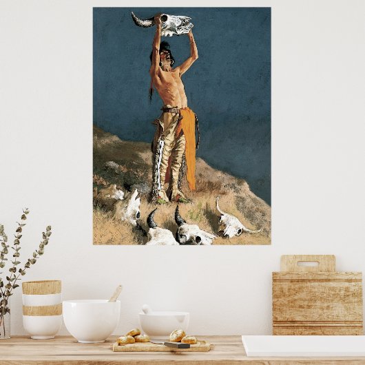 Frederic Remington Art "Zurück in das Buffalo Poster (Küche)