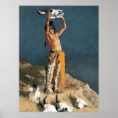 Frederic Remington Art "Zurück in das Buffalo Poster (Vorne)
