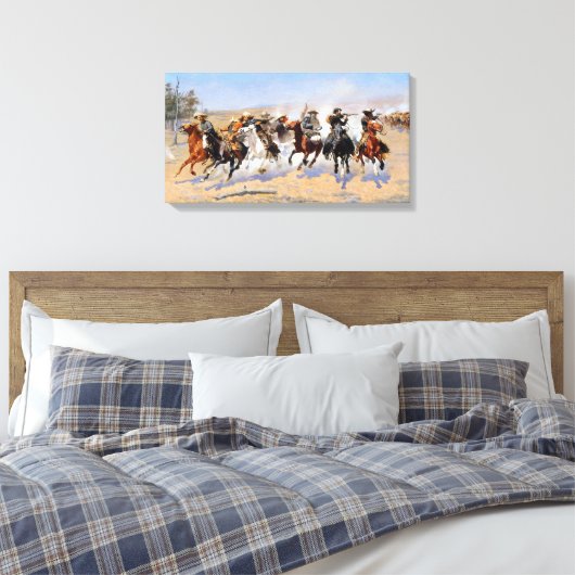 Frederic Remington Dash für Holz Leinwanddruck (Insitu (Schlafzimmer))