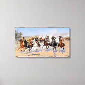 Frederic Remington Dash für Holz Leinwanddruck (Vorderseite)
