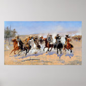 Frederic Remington Dash für Holz Poster (Vorne)