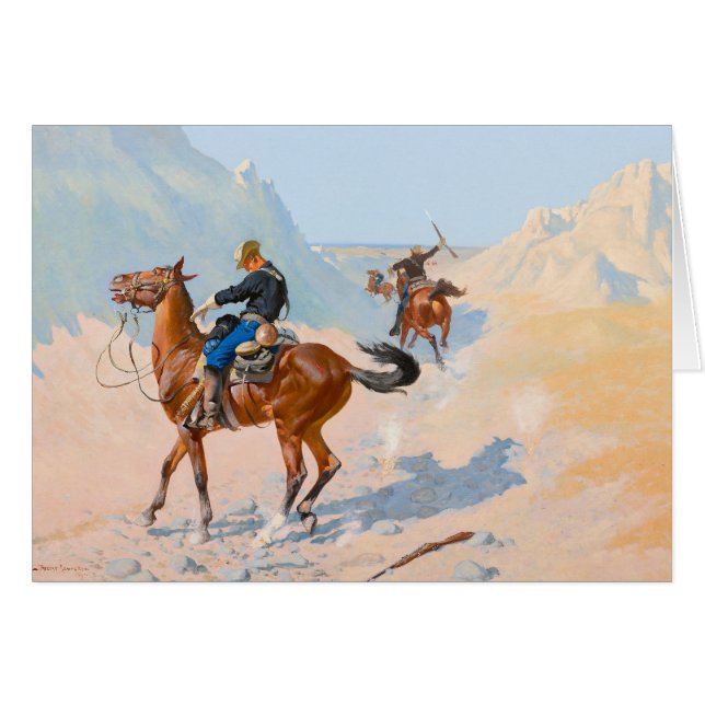 Frederic Remington - der Advance Guard oder der Mi (Vorderseite (Horizontal))