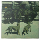 Frederic Remington - Der Aufruf zur Hilfe Fliese (Vorderseite)