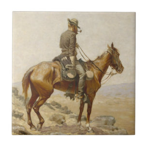 Frederic Remington - Der Aussichtspunkt Fliese