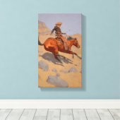 Frederic Remington - Der Cowboy Leinwanddruck (Insitu (Holzboden))