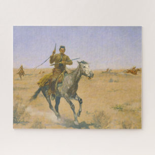 Frederic Remington Der Flug 1895 Puzzle
