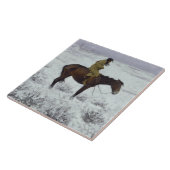 Frederic Remington - der Herden-Junge Fliese (Seite)