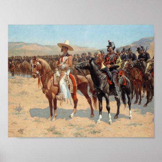 Frederic Remington - der mexikanische Major Poster (Vorne)