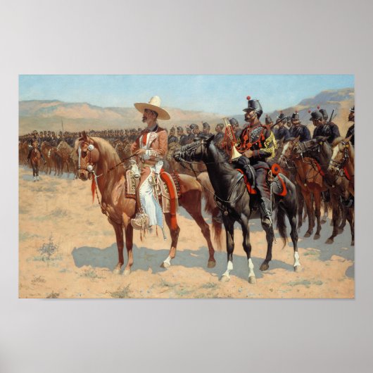 Frederic Remington - der mexikanische Major Poster (Vorne)