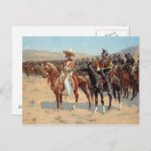 Frederic Remington - der mexikanische Major Postkarte (Vorne/Hinten)