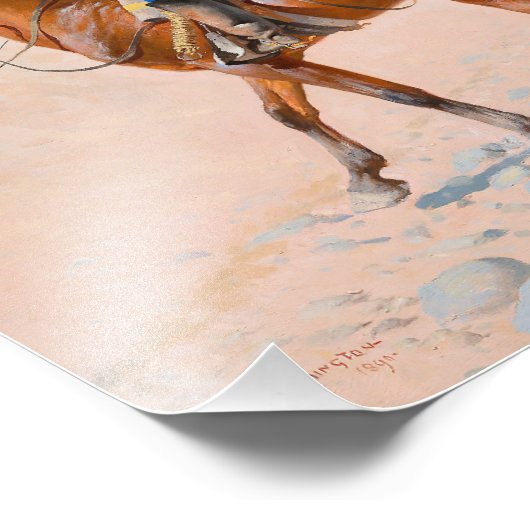 Frederic Remington - die Advance Guard oder die Mi Fotodruck (Ecke)