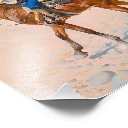 Frederic Remington - die Advance Guard oder die Mi Fotodruck (Ecke)