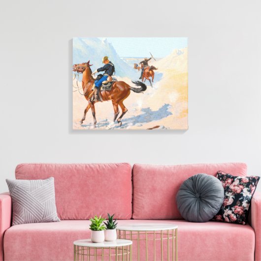 Frederic Remington - die Advance Guard oder die Mi Leinwanddruck (Insitu (Wohnzimmer))