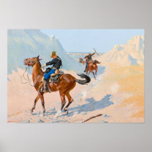 Frederic Remington - die Advance Guard oder die Mi Poster