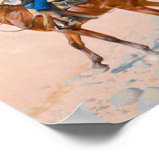 Frederic Remington - die Advance Guard oder die Mi Poster (Ecke)