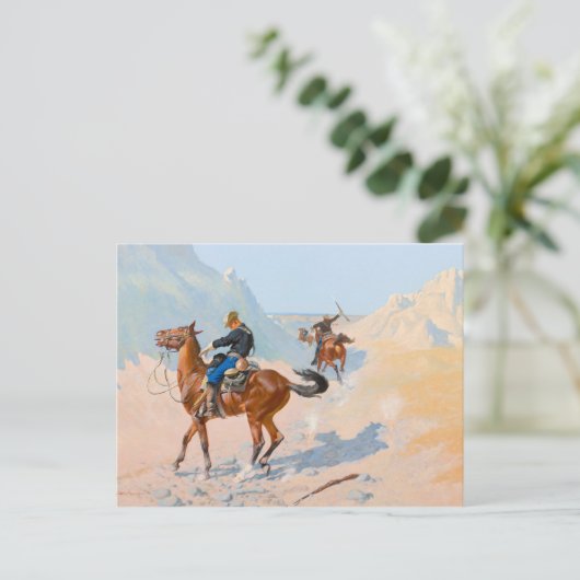 Frederic Remington - die Advance Guard oder die Mi Postkarte (Stehend Vorderseite)