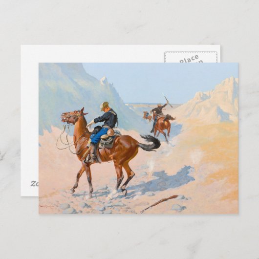 Frederic Remington - die Advance Guard oder die Mi Postkarte (Vorne/Hinten)