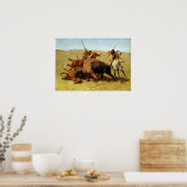 Frederic Remington die Buffalo-Jagd Poster (Küche)