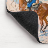 Frederic Remington - Die Vorhut oder Die Mil Mousepad (Ecke)