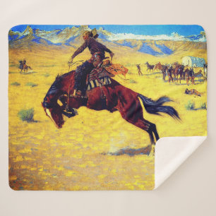 Frederic Remington Ein kalter Tag auf dem Weidelan Sherpadecke