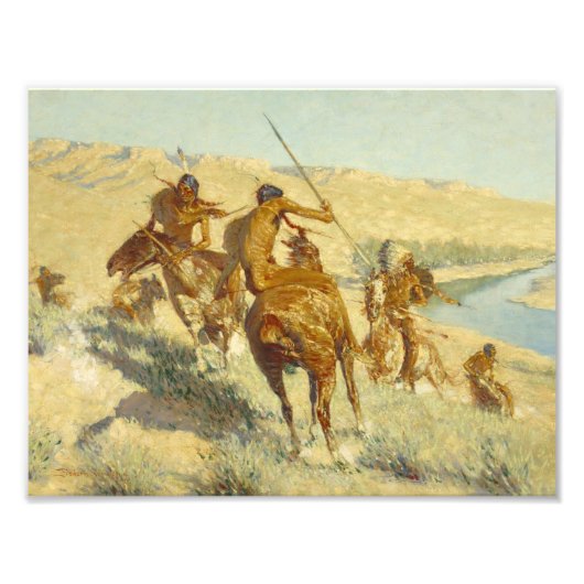 Frederic Remington - Episode der Buffalo Gun Fotodruck (Vorne)