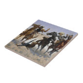 Frederic Remington - Hilfe für einen Kameraden Fliese (Seite)