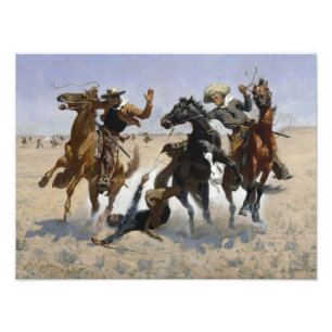 Frederic Remington - Hilfe für einen Kameraden Fotodruck