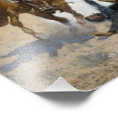 Frederic Remington - Hilfe für einen Kameraden Fotodruck (Ecke)