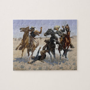 Frederic Remington - Hilfe für einen Kameraden Puzzle