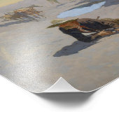 Frederic Remington - Kämpfe um die Waterhole Fotodruck (Ecke)