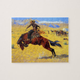 Frederic Remington Kunst „Ein kalter Morgen auf de Puzzle