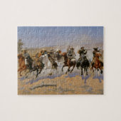 Frederic Remington Malerei "Dash for the Timber" Puzzle (Horizontal)