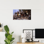 Frederic Remington Prospection für Viehbereich Poster (Heimbüro)
