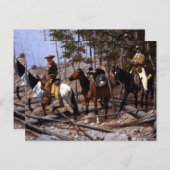 Frederic Remington Prospection für Viehbereich Postkarte (Vorne/Hinten)