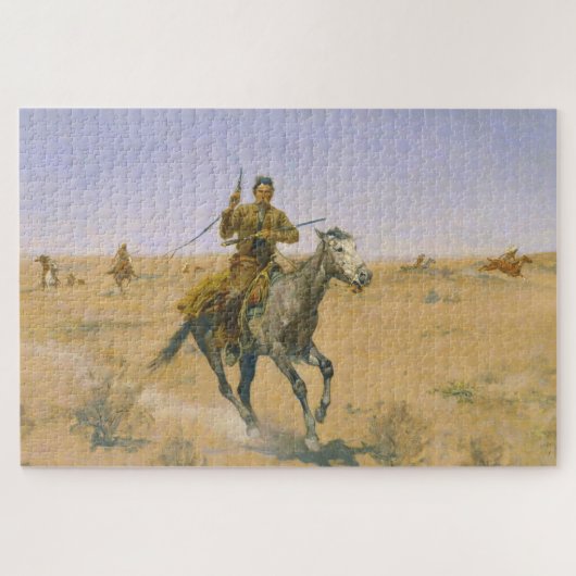 Frederic Remington The Flight 1895 Puzzle (Horizontal)