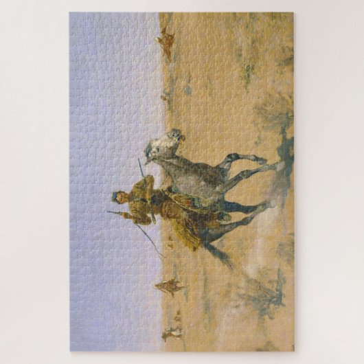 Frederic Remington The Flight 1895 Puzzle (Vertikal)