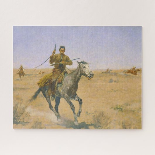 Frederic Remington The Flight 1895 Puzzle (Horizontal)