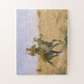 Frederic Remington The Flight 1895 Puzzle (Vertikal)
