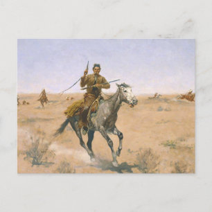 Frederic Remington - The Flight Postkarte