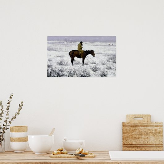 Frederic Remington The Herd Boy Poster (Küche)