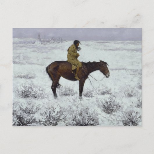 Frederic Remington - The Herd Boy Postkarte (Vorderseite)
