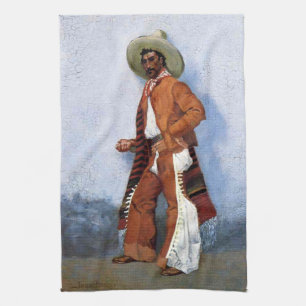 Frederic Remington Western Art "A Vaquero" Handtuch
