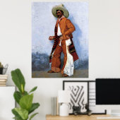 Frederic Remington Western Art "A Vaquero" Poster (Heimbüro)