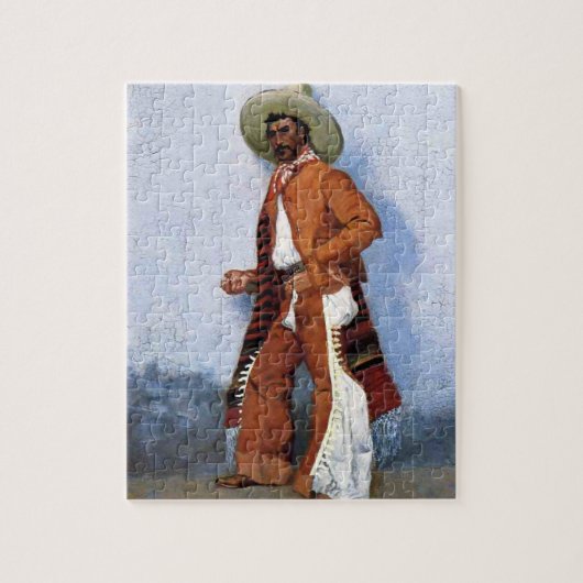 Frederic Remington Western Art "A Vaquero" Puzzle (Vertikal)